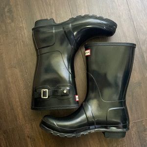 Hunter short boots - size 10